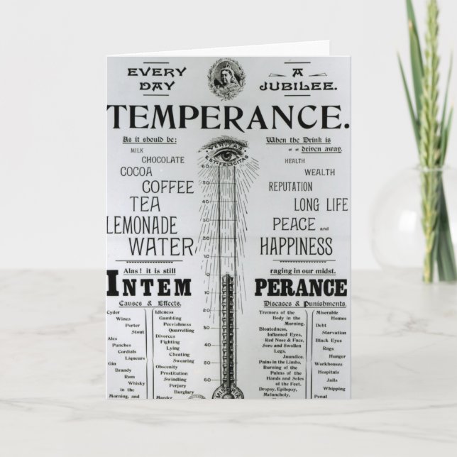 Cartão The Diamond Jubilee Thermometer of Life (Frente)