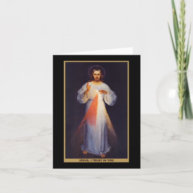 Cartão The Divine Mercy Shirt Premium  (Frente)