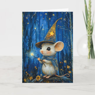Cartão The Enchanted Magician Mouse Fantasy Art