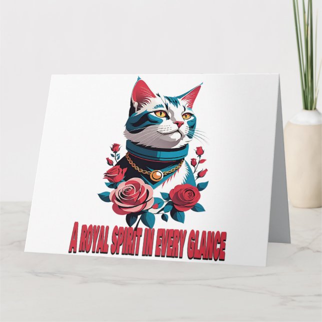 Cartão The Eyes of a Noble Feline (Frente)