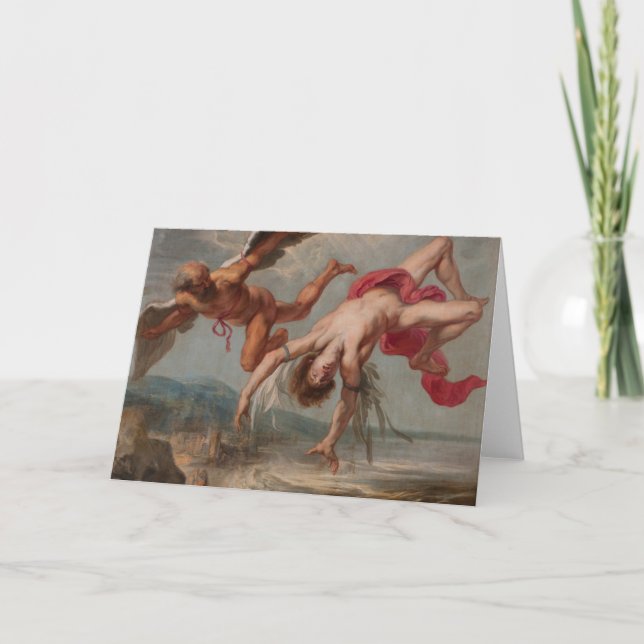 Cartão The Fall of Icarus (by Jacob Peter Gowy) (Frente)