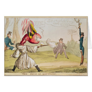 Cartão The Field de Battersea, 1829