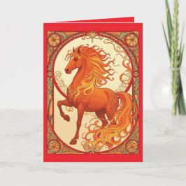 Cartão The Fire Horse