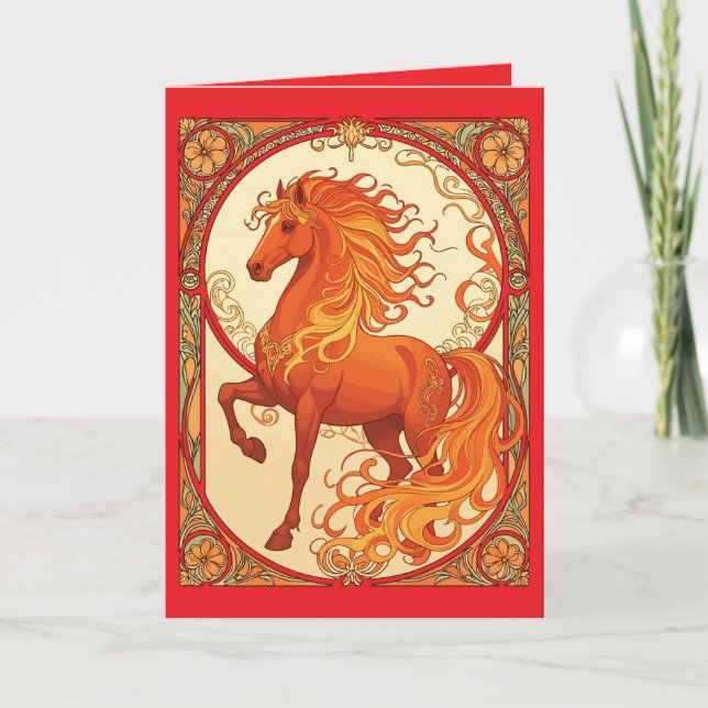 Cartão The Fire Horse (Frente)