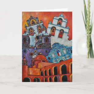 Cartão The Five Missions San Antonio Greeting Card