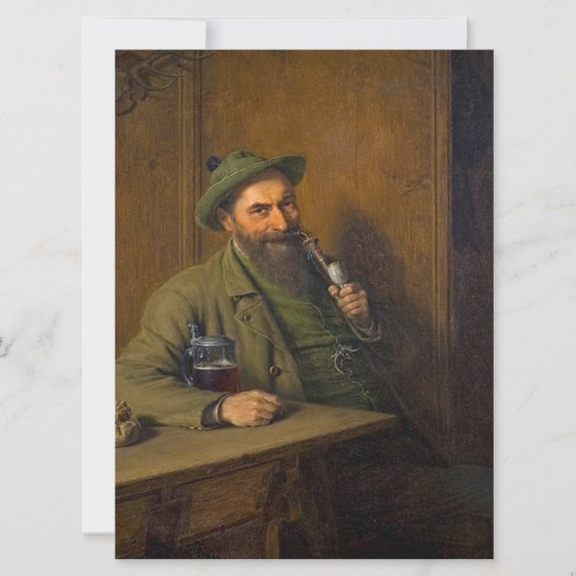 Cartão The Forest Ranger (por Eduard von Grützner) (Frente)