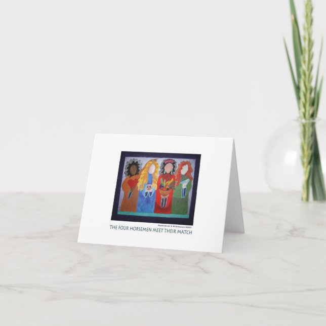 Cartão The Four Horsemen Meet Their Match (Frente)