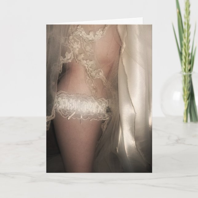 Cartão The Garter of the Bride Wedding Card (Frente)