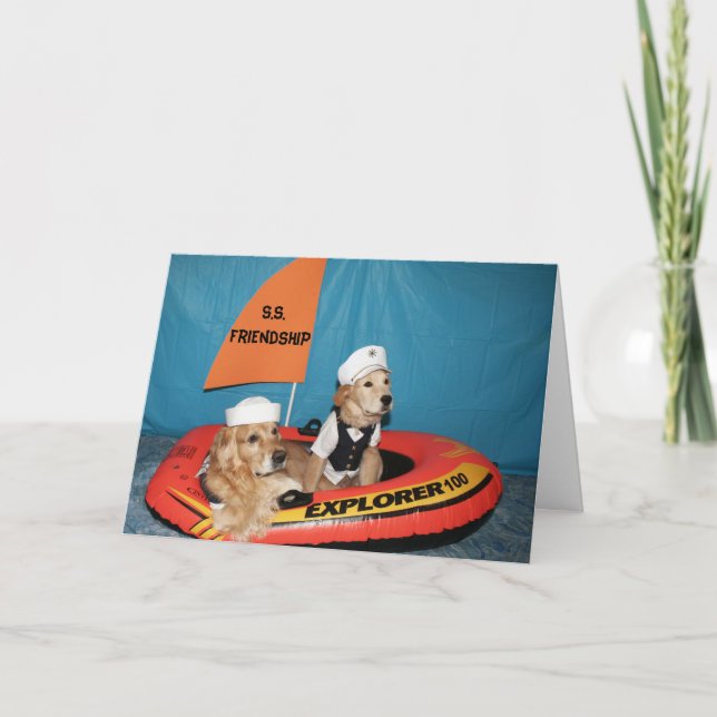 Cartão The Golden Friendship Boat (Frente)