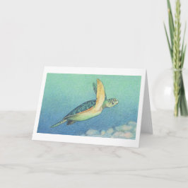 Cartão The Green Sea Turtle Note Card