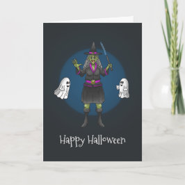 Cartão The Green Witch Happy Halloween