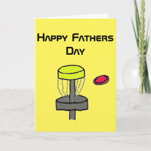 Cartão The Happy Fathers Day disc golf greeting card #2