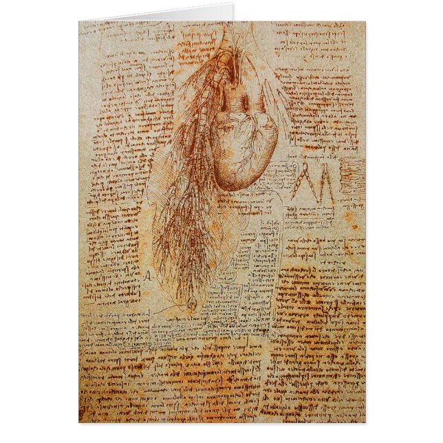 Cartão The Heart and the Bronchial Arteries Parchment (Frente)