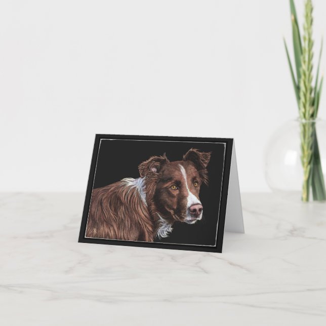 Cartão "The Herder" - Border Collie Card (Frente)
