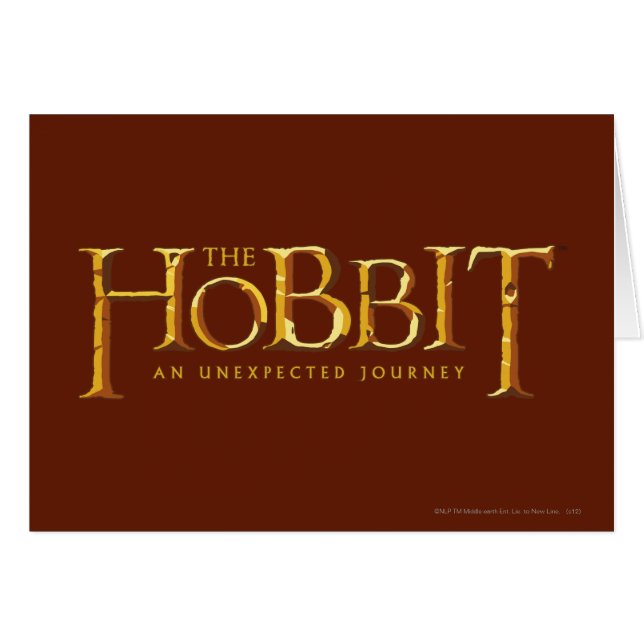 Cartão The Hobbit Logo Gold (Frente Horizontal)