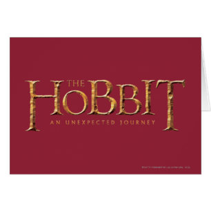 Cartão The Hobbit Logo Textured