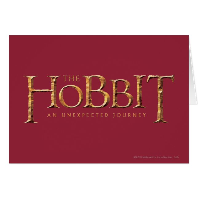 Cartão The Hobbit Logo Textured (Frente Horizontal)