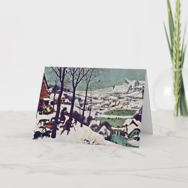 Cartão The Hunters In The Snow,  By Bruegel D. Ä. Pieter (Frente)