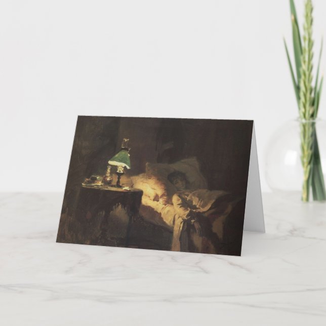 Cartão The Ill Woman (por Vasily Polenov) (Frente)