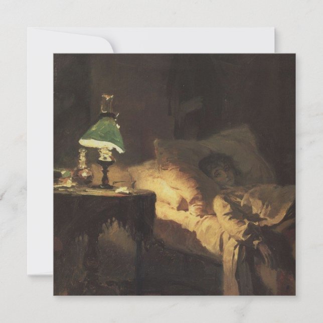 Cartão The Ill Woman (por Vasily Polenov) (Frente)