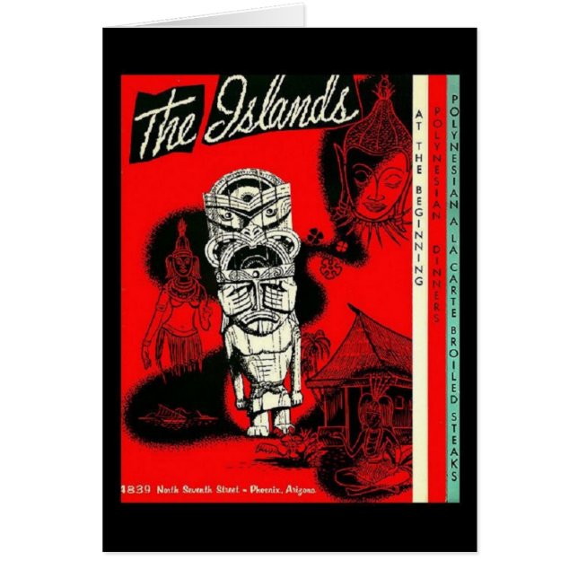 Cartão The Islands Tiki Lounge (Frente)
