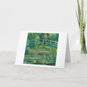 Cartão The Japanese Bridge (Water-Lily Pond), Monet
