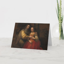 Cartão The Jewish Bride by Rembrandt van Rijn