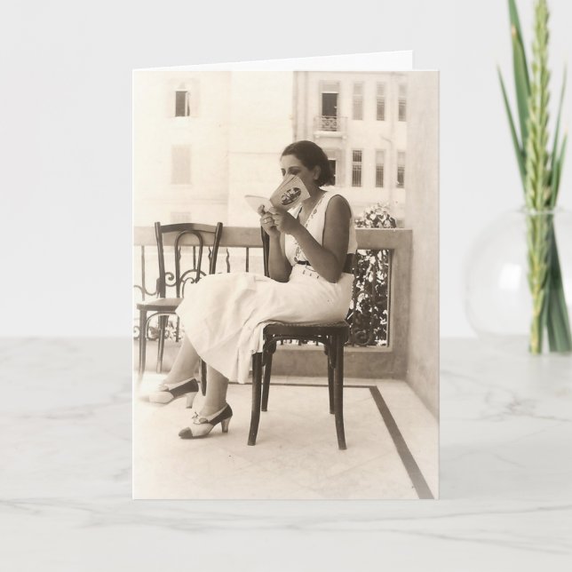 Cartão The Joy of Reading - Greeting Card (Frente)