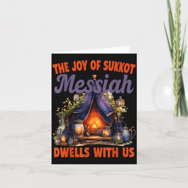 Cartão The Joy Of Sukkot Messiah Dwells With Us Jewish Ho (Frente)