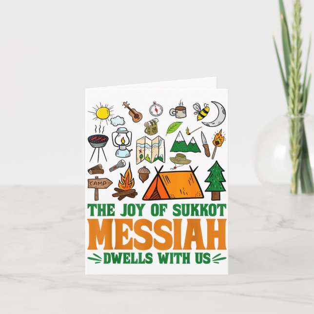 Cartão The Joy Of Sukkot Messiah Dwells With Us Jewish Ho (Frente)