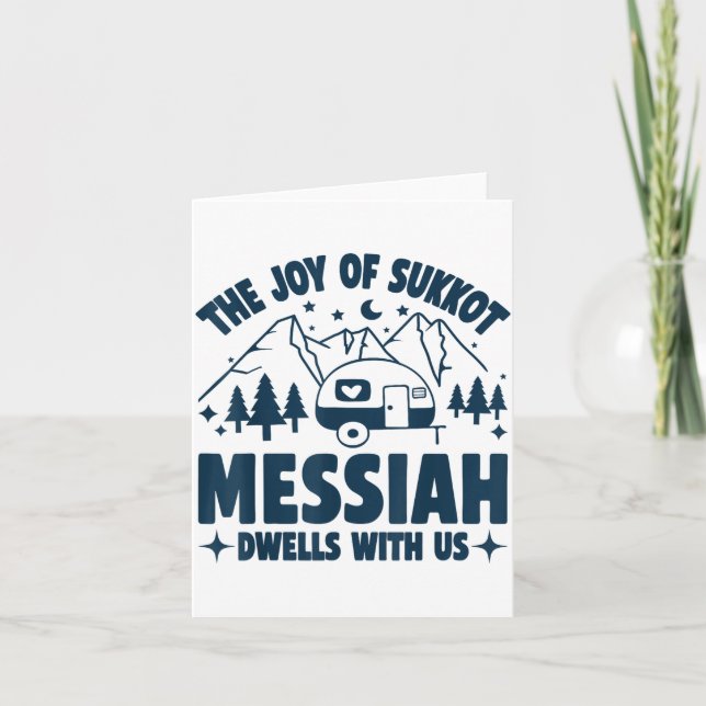 Cartão The Joy Of Sukkot Messiah Dwells With Us Jewish Ho (Frente)