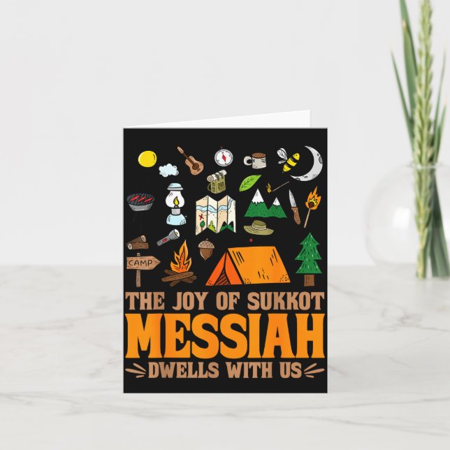 Cartão The Joy Of Sukkot Messiah Dwells With Us Jewish Ho (Frente)
