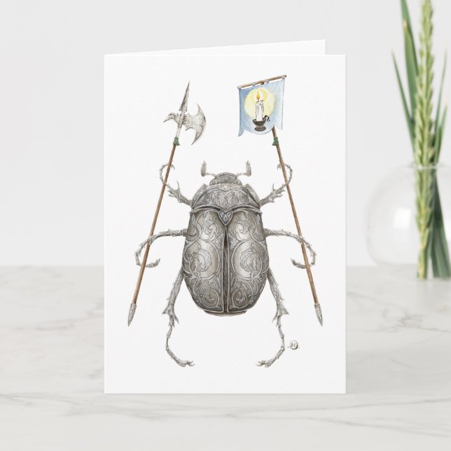 Cartão The Junebug Knight Blank Greeting Cards (Frente)