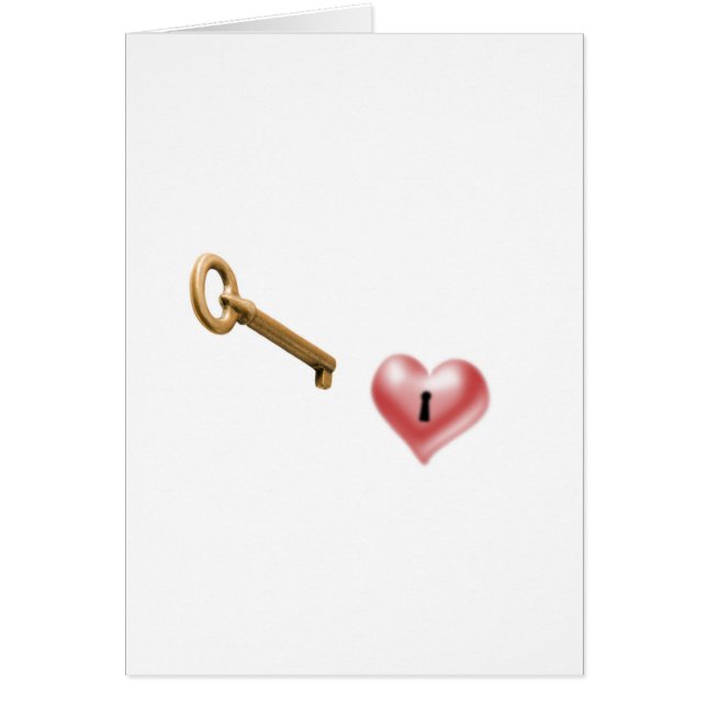 Cartão the key for my heart (Frente)