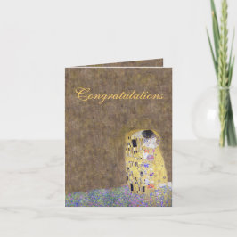 Cartão The Kiss Congratulations Wedding or Anniversary