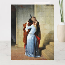 Cartão The Kiss - Francesco Hayez Il Bacio Romantic