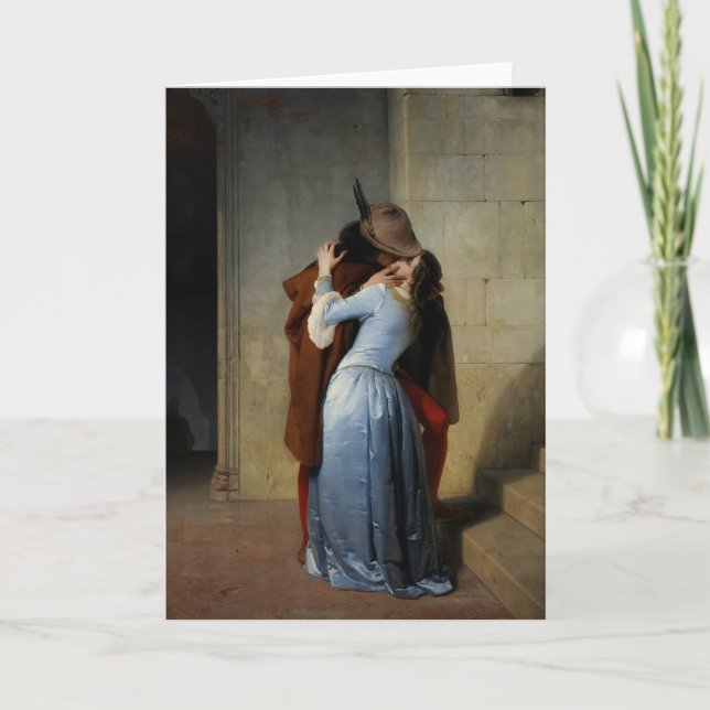 Cartão The Kiss / Il Bacio greeting card (Frente)