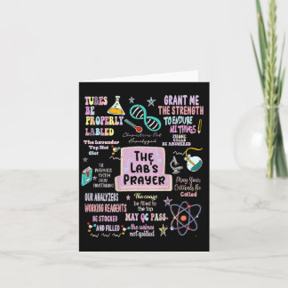 Cartão The Labs Prayer Medical Laboratory Scientist Lab