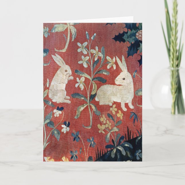 Cartão The Lady and the Unicorn: 'Taste' (Frente)