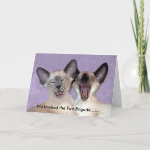 Cartão The Laughing Siamese