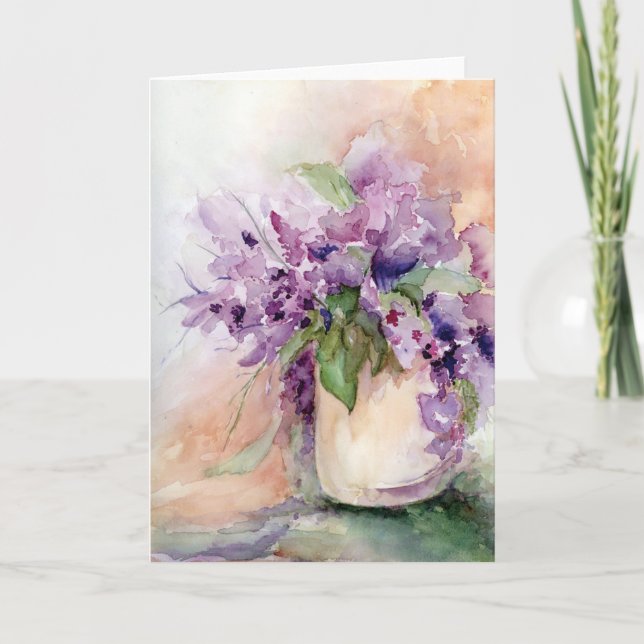 Cartão The Lavender Jar Greeting Card (Frente)
