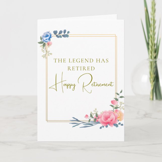 Cartão The Legend Has Retired Gift (Frente)