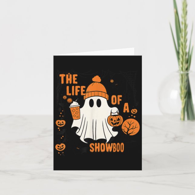 Cartão The Life Of A Showboo Halloween Costume Bow Boo Gi (Frente)