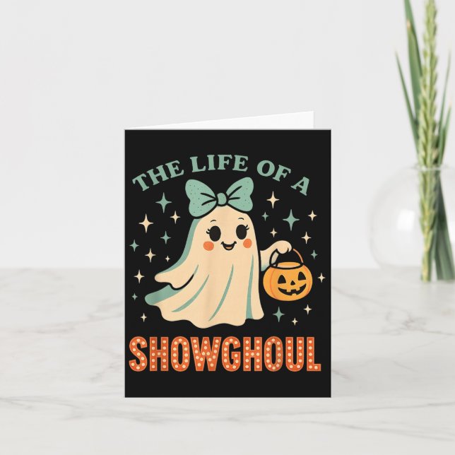 Cartão The Life Of A Showghoul Ghost Retro Halloween Soky (Frente)