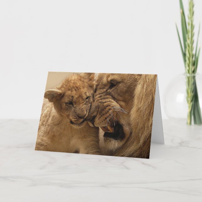 Cartão The Lion and Cub Card (Frente)
