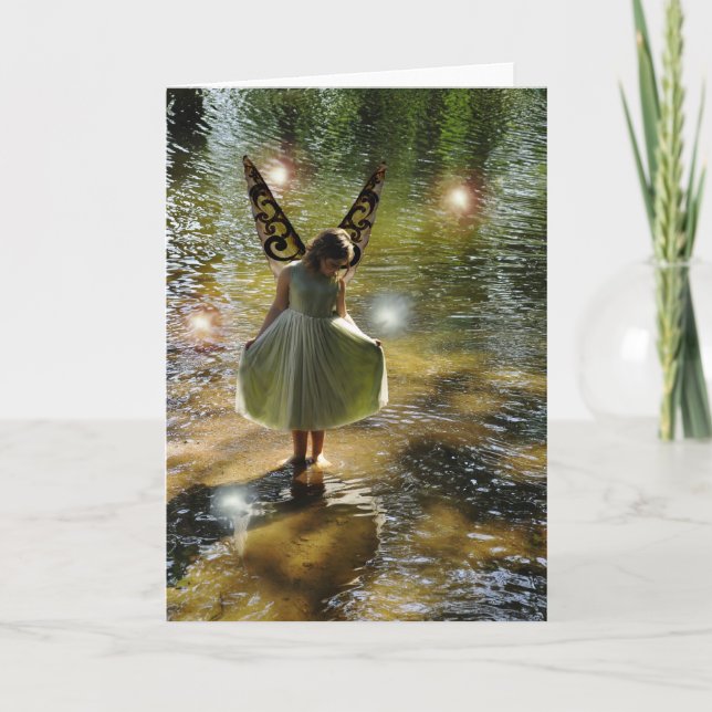 Cartão The Little Green Fairy Greeting Card (Frente)