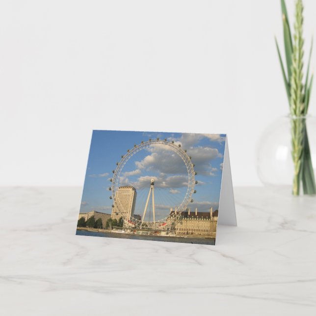 Cartão The London Eye - blank NoteCard (Frente)