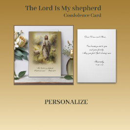Cartão The Lord Is My shepherd — Psalm 23:1
