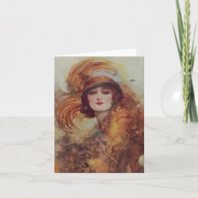 Cartão The Lure Of The Green Eyes - W.H. Barribal (Frente)