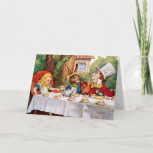 CARTÃO THE MAD HATTER'S TEA PARTY